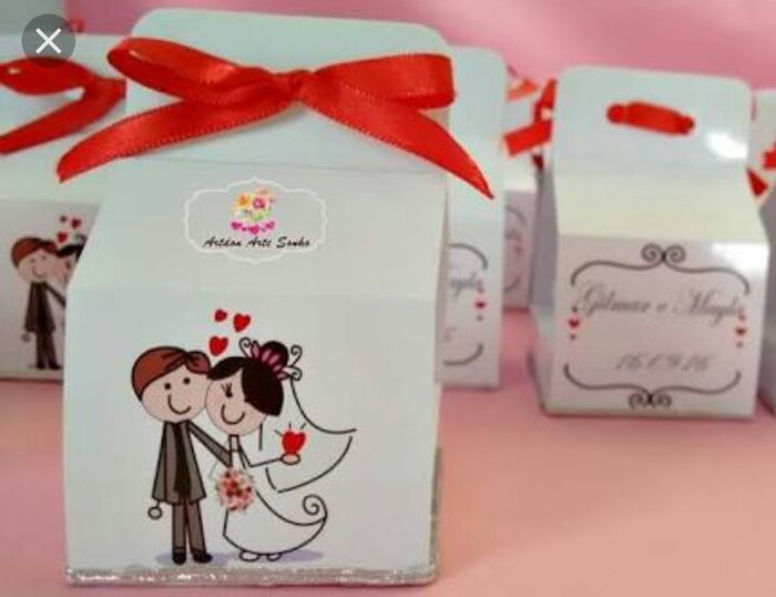 Lembrancinhas caixinha doces e bem casado 13