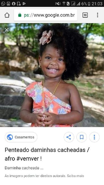 Penteado da daminha - 2