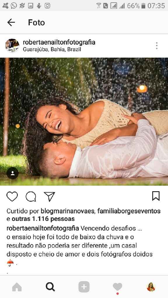 Probabilidade de ensaio na chuva - 1