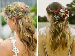 Penteado com flores - 1