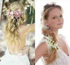 Penteado com flores - 2