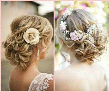 Penteado com flores - 4