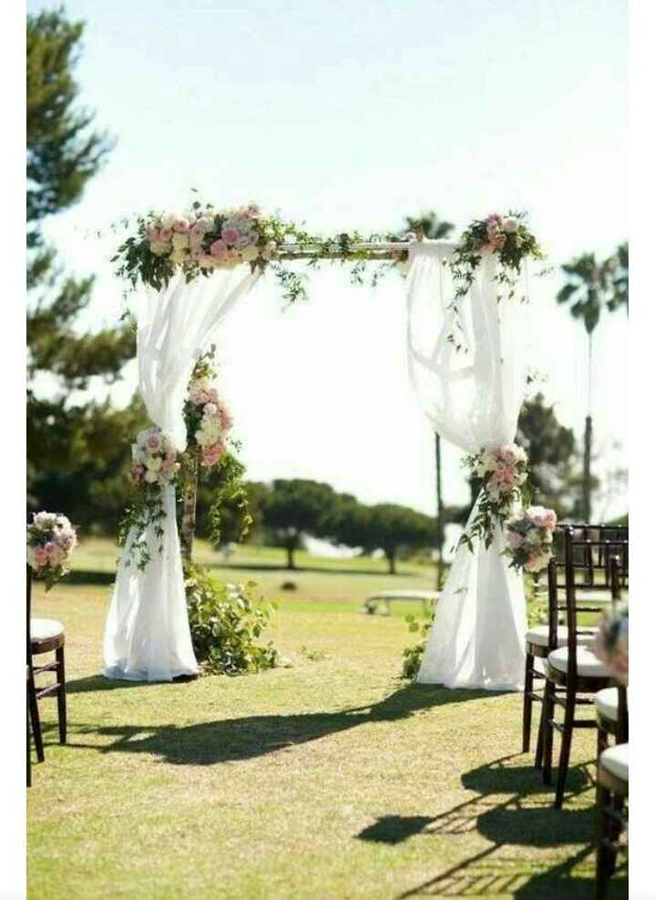 Altar de Casamento ao Ar Livre. - 1