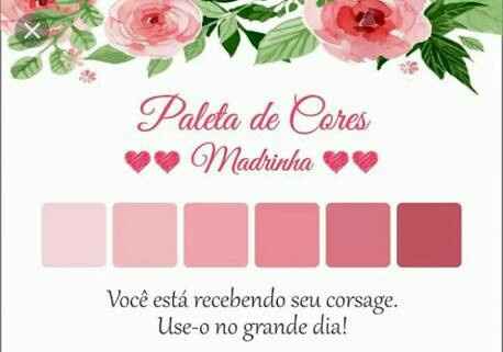 Paleta de cores madrinhas de casamento - 1