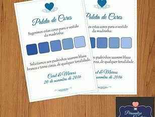 Paleta de cores madrinhas de casamento - 2