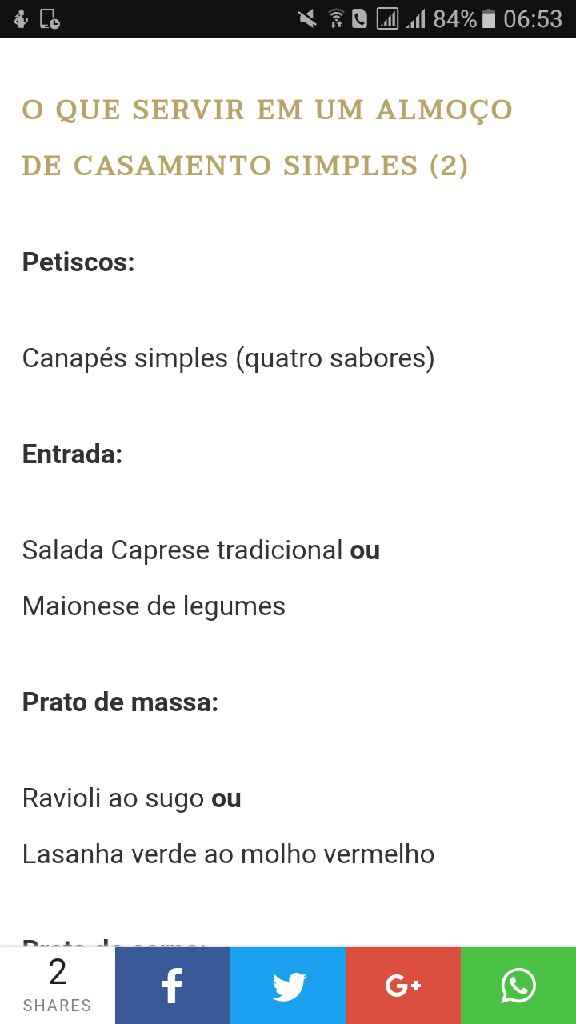 Cardápio - 1