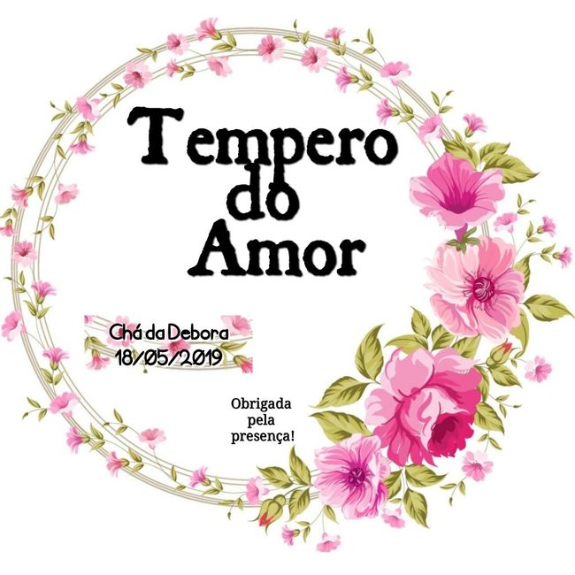 Tag para lembrancinhas