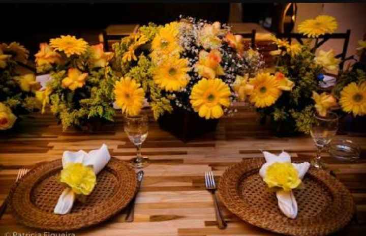  Decoração rustica com flores amarelas? - 2
