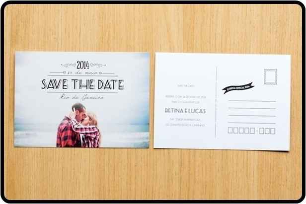 Save the date- Cartão Postal - Minhas escolha