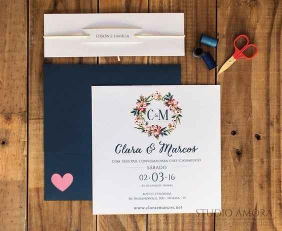 Convite com Glossy