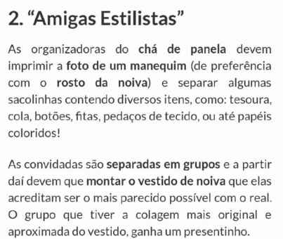 Fizemos esta, e separamos por grupos, foi muito engraçadinho e fez as mulheres interagirem uma com a