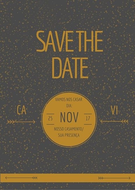 Meu save the date do noivado