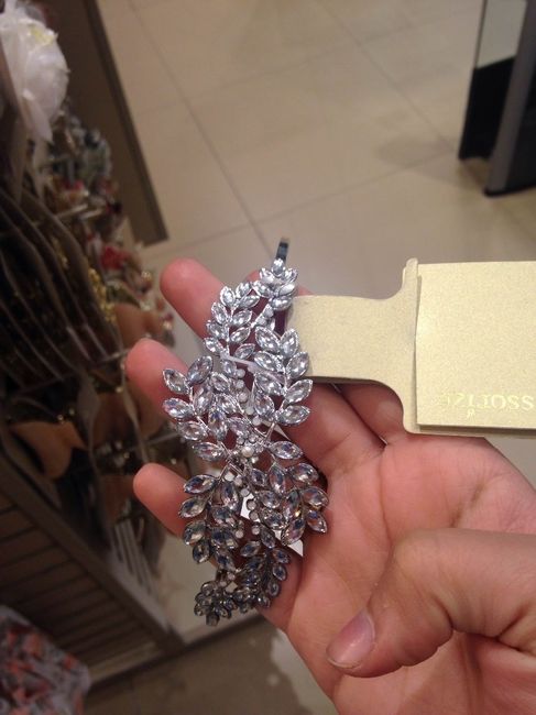 Tiara de flores de swarovski