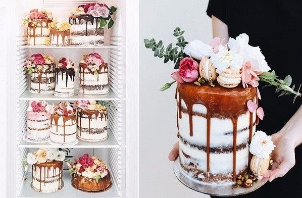 Aposta em bolos não-tradicionais - florais