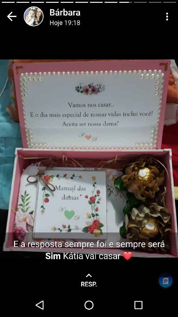 Caixa convite para damas adultas - 5