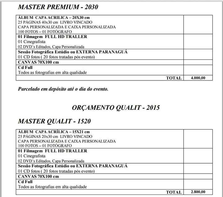 orçamento