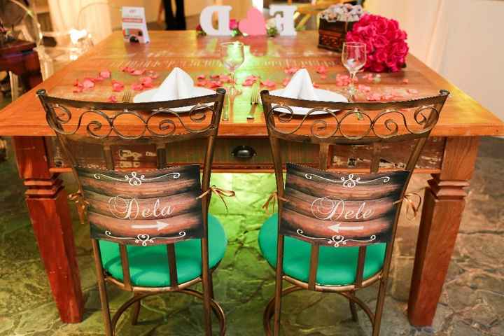 mesa dos noivos