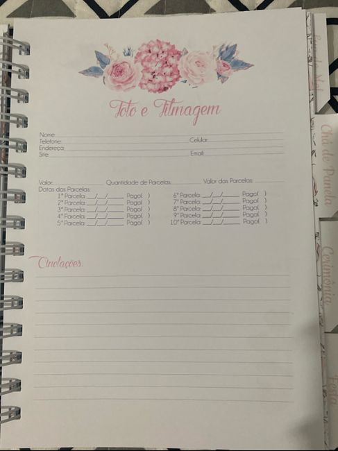 Agenda/planner da Noiva 7