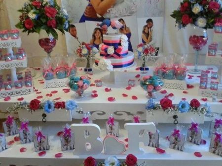 Meu noivado - tema love birds rosa e azul - 6