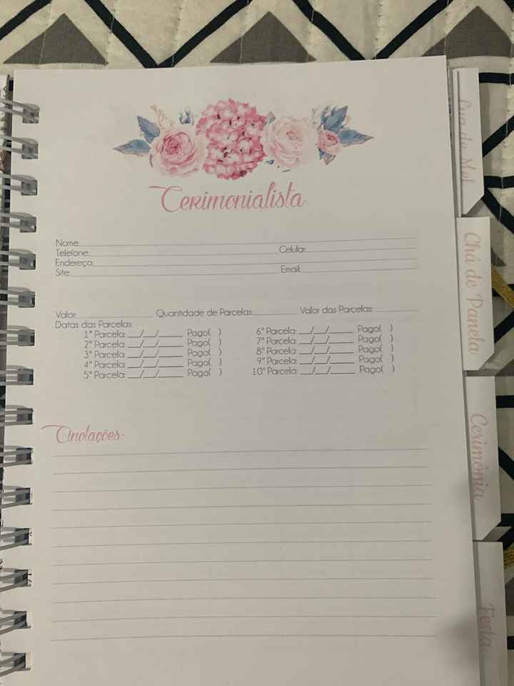 Agenda/planner da Noiva - 5