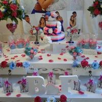 Meu noivado - tema love birds rosa e azul - 6