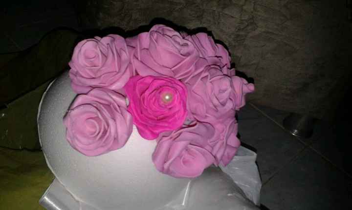 Minha primeira rosa de e.v.a - 1