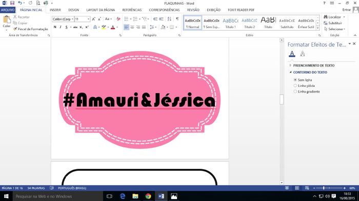 MInhas plaquinhas