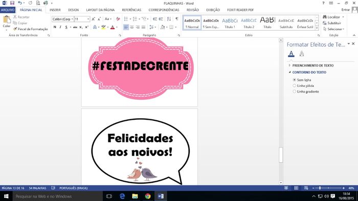 MInhas plaquinhas