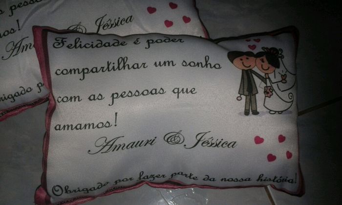 Minhas lembrancinhas para os padrinhos. - 2