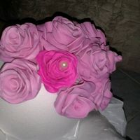 Minha primeira rosa de e.v.a - 1