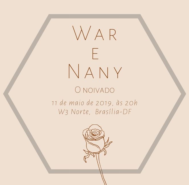 Convite Noivado. - 2