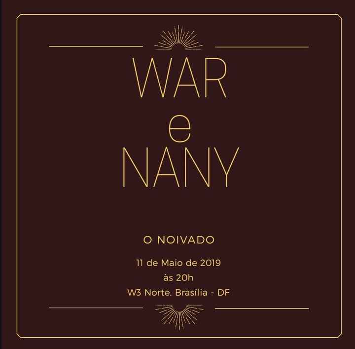 Convite Noivado. - 1