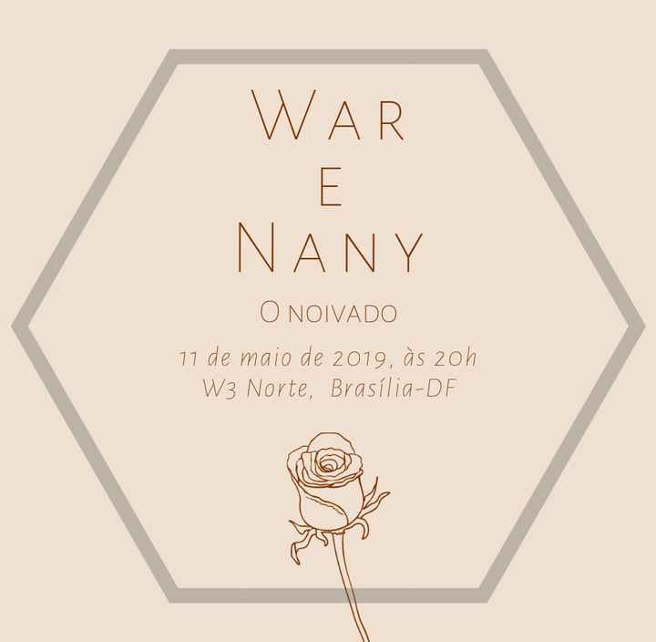 Convite Noivado. - 2
