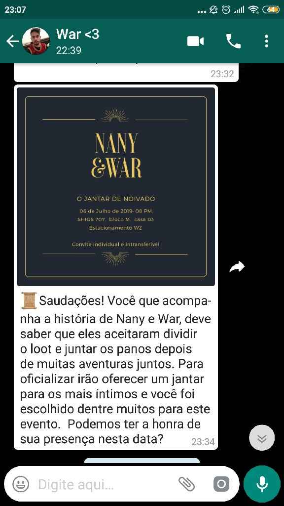 Convite Noivado - 1