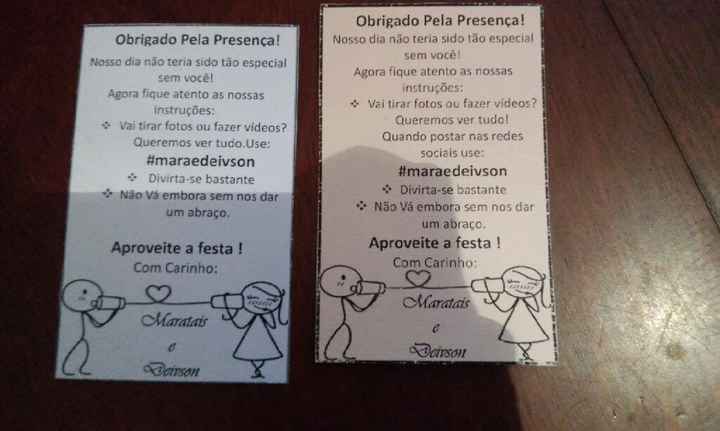 Melhor cor para o cartão agradecimento... - 2