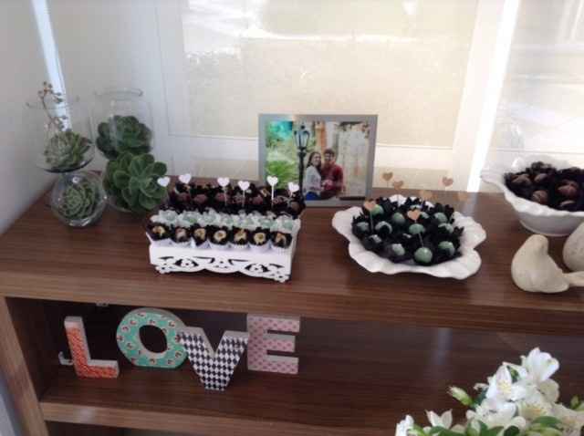 Detalhes da mesa de doces