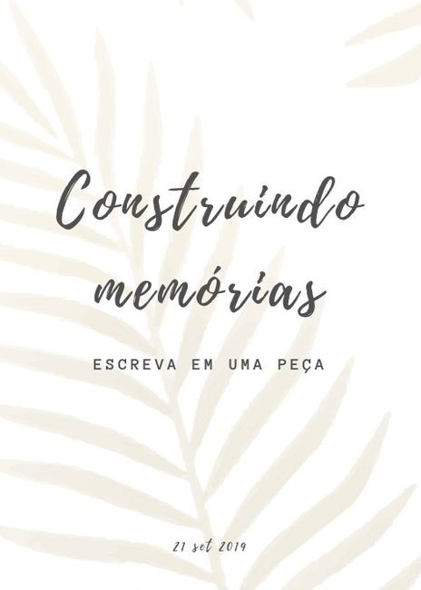 *Livro de Convidados/visitas.* 38