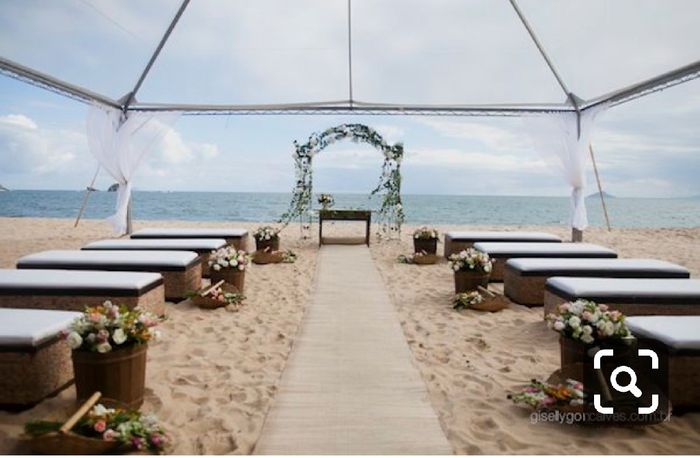 Renovação de votos pé na areia #inspiração 7