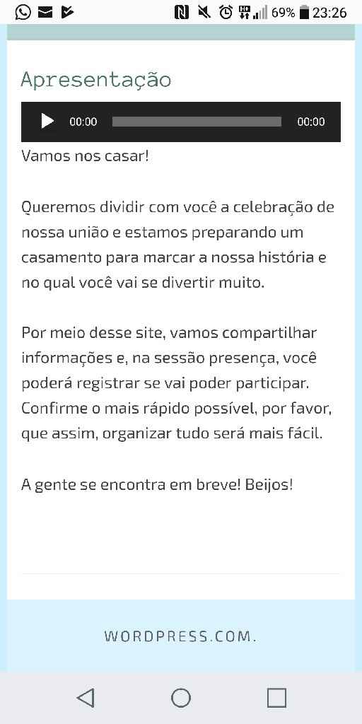 Meu site de casamento #vemver #vemopinar - 2