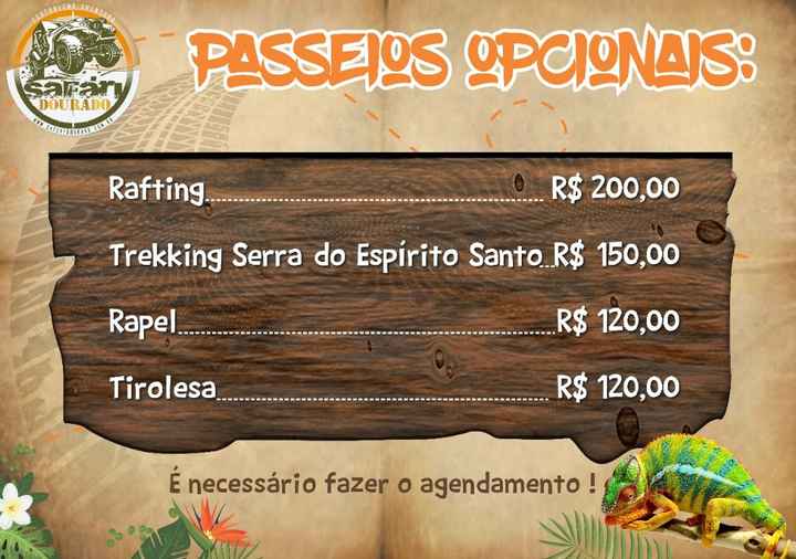 Passeios extras