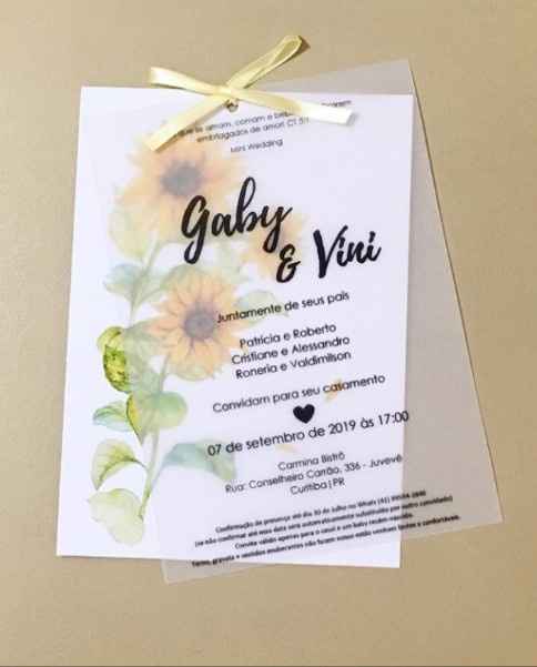 Convite de casamento econômico ❣️ - 1