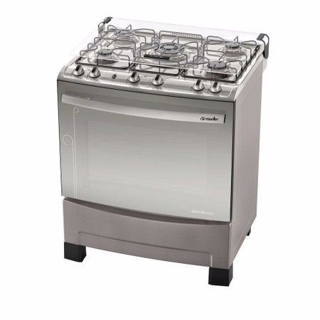 Fogão 5 Bocas Inox - Muller