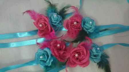 Corsages para damas e madrinhas. - 2
