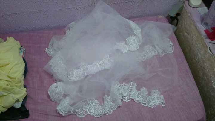 Meu mantilha e vestido de noiva - 3