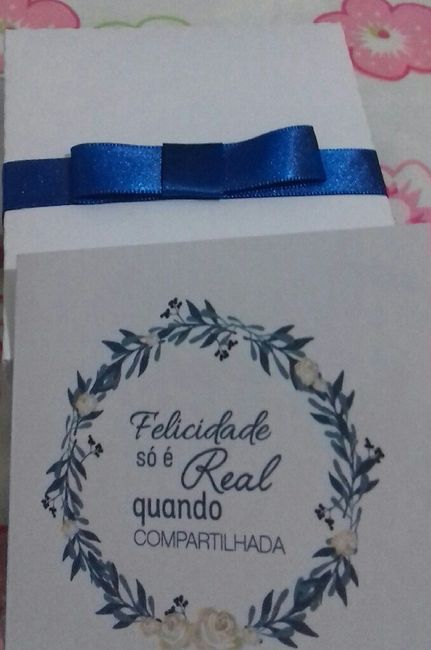 Como foi ou será seu convite para os padrinhos e madrinhas ? - 1