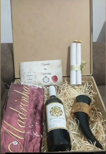 Entrega das caixinhas (padrinhos e madrinhas, mães e Damas e Pajem) 3