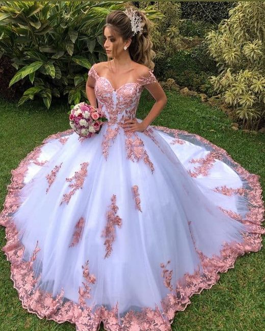 🎗️🎀 Missão Rosa: Vestido com detalhes rosa. 7