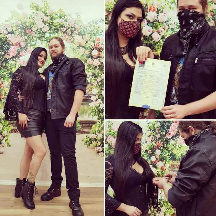Casamos no civil... e de preto! 🥰💜💍🙏 - 1