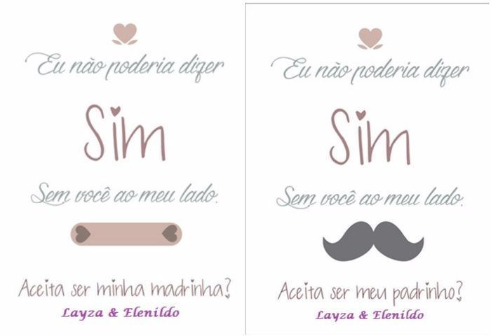 CONVITE MADRINHA/PADRINHO