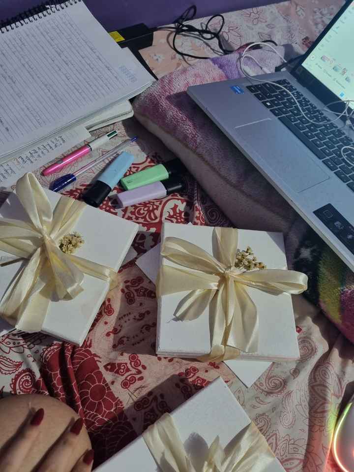 Convite e caixa dos padrinhos. - 2